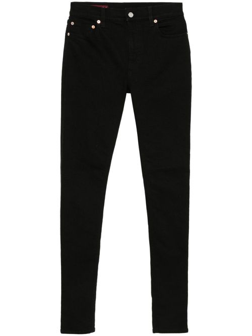 Logo-patch jeans - Black