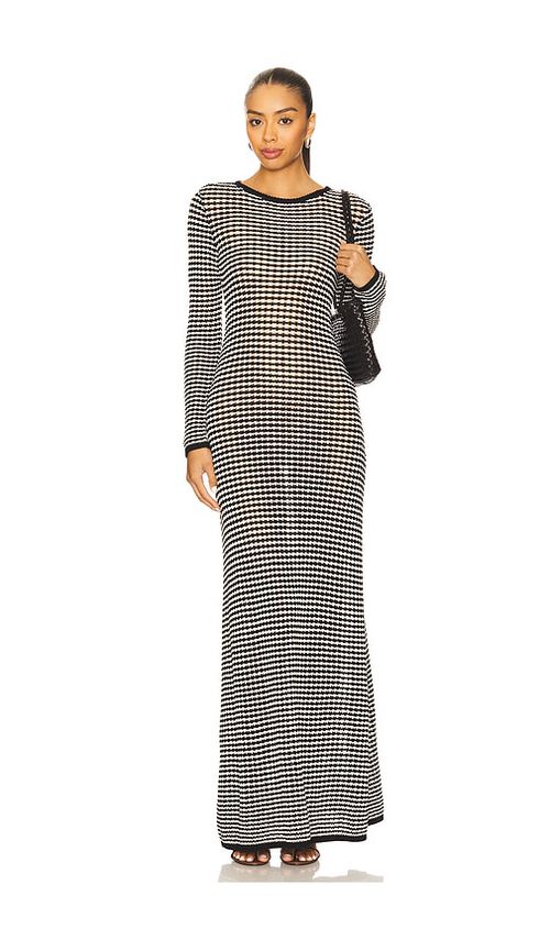 Lovers and Friends Brienne Maxi Dress in Black & White.  XS also in L, M, S