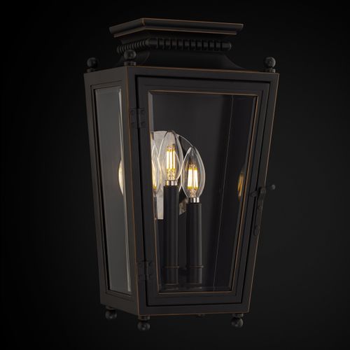 Oil Rubbed Bronze Outdoor Wall Mount from the Milton Collection