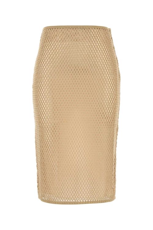 Mesh Skirt — Beige