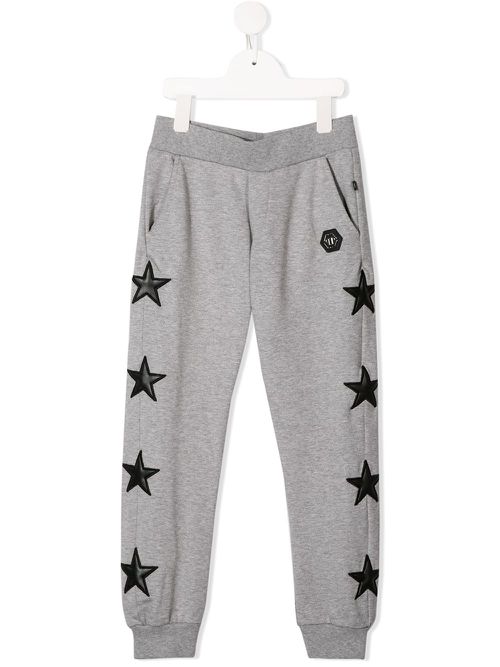 Star patch track pants - Grey
