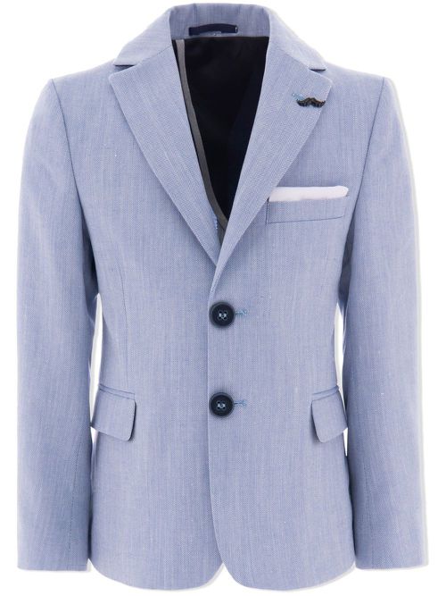Twill tailored blazer - Blue