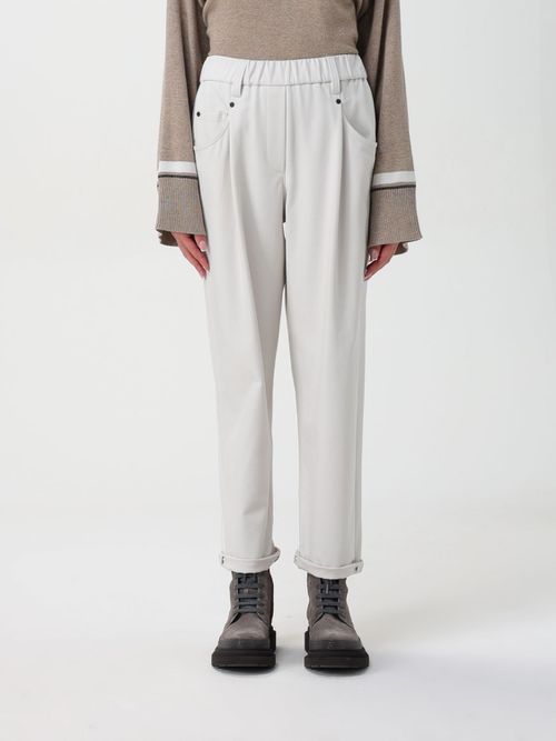 Pants Woman color Yellow Cream