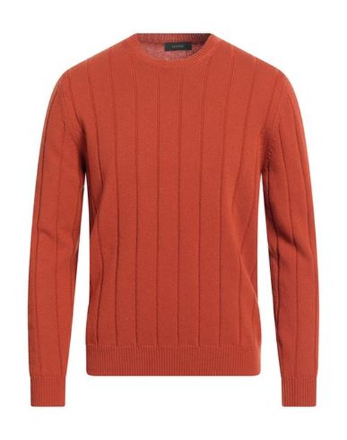 Zanone Man Sweater Rust Size 38 Virgin Wool, Cashmere