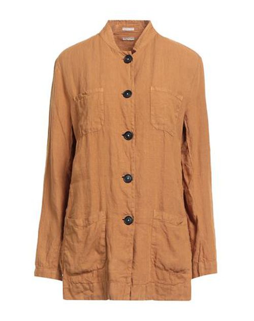 Woman Shirt Camel Size XS Linen
