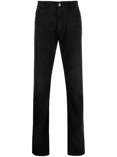 Wolf straight-cut jeans - Black