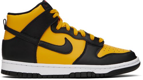 Yellow & Black Dunk Retro Hi Sneakers