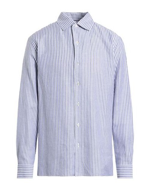 Man Shirt Slate blue Size 38 Cotton, Linen