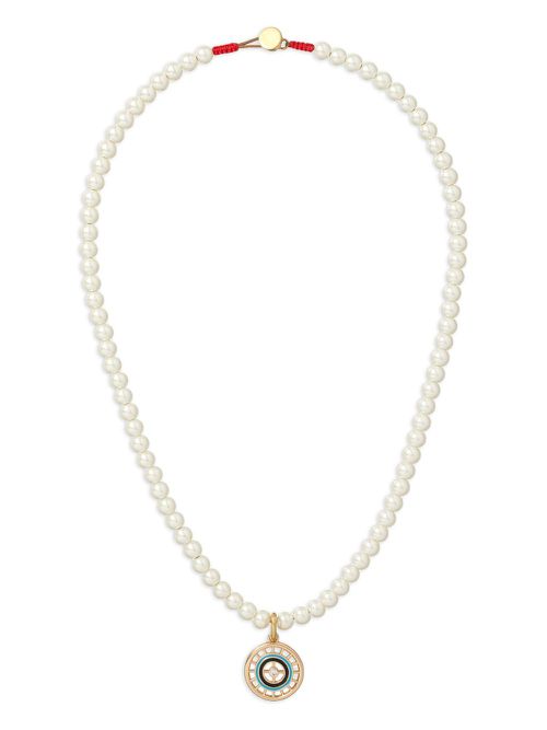 Pearl & Protect pendant necklace - White