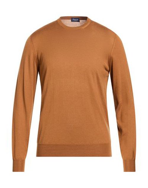 Man Sweater Brown Size 42 Cashmere, Merino Wool, Silk