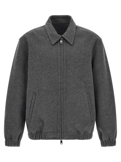 Wool and Cashmere Blend Jacket — Gray