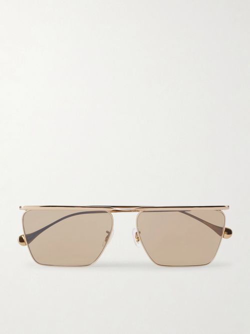 + Jil Sander Aviator-style Gold-toned Sunglasses - One size