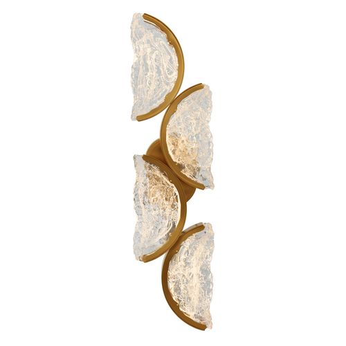 Brass LED Wall Sconce from the Moon Collection