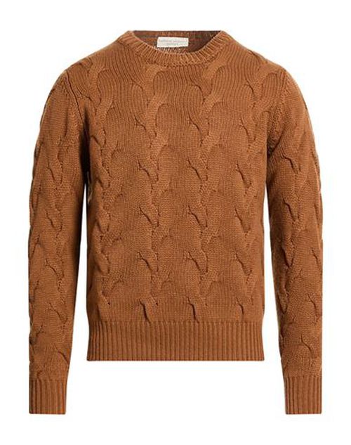 Man Sweater Camel Size 40 Cashmere