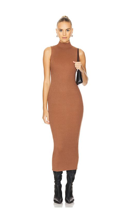 Lovers and Friends MIDI-KLEID ADALEE in Brown. Größe S. Also in
