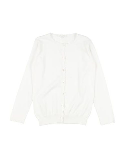M. ferrari Kid Girl Cardigan White Size 10 Cotton