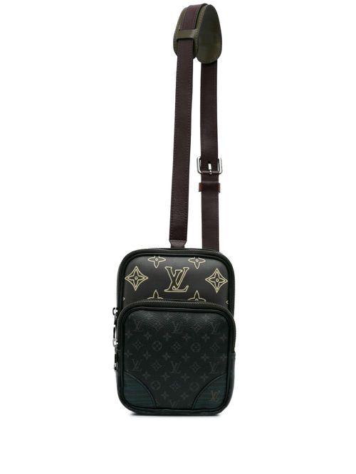2020 pre-owned Amazone Patchwork crossbody bag - Black