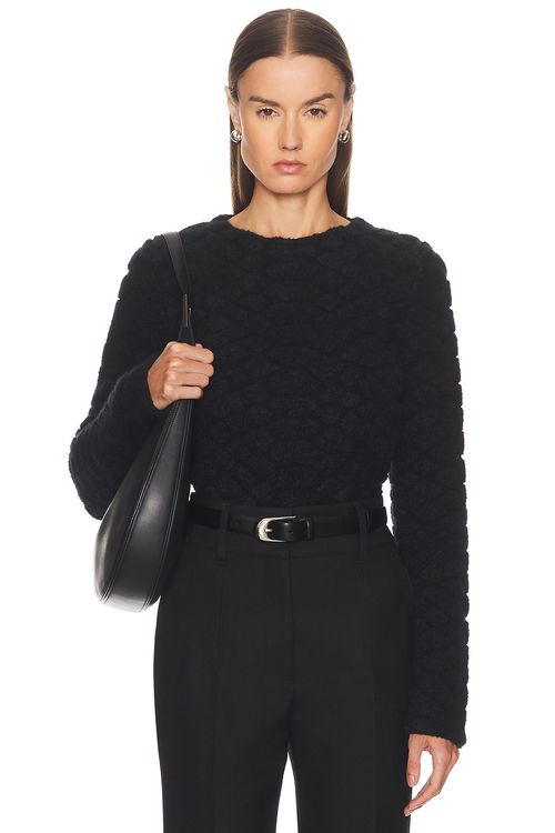 Gabriela Hearst Tansey Sweater in Black - Black. XS also in
