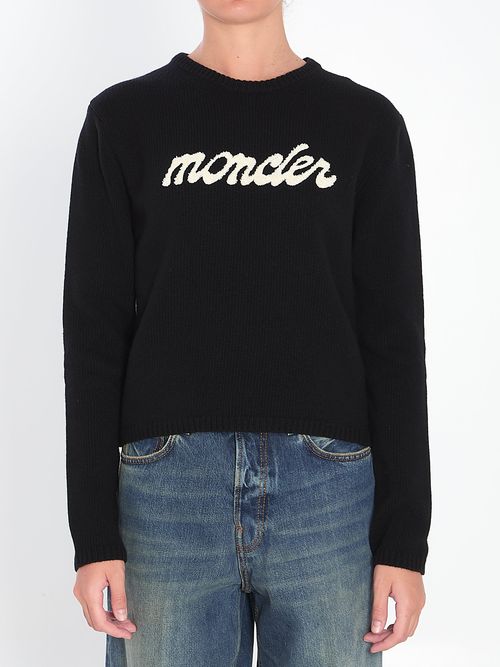 Embroidered Logo Wool & Cashmere Sweater