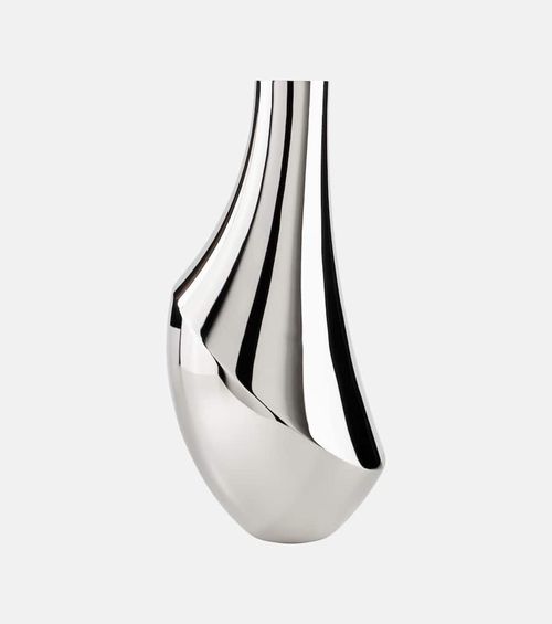 Flora Large stainless steel vase by Todd Bracher