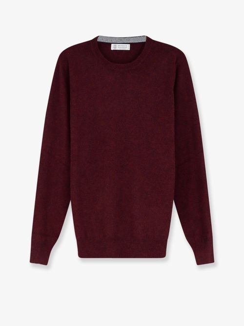 Crewneck Cashmere Sweater — Red