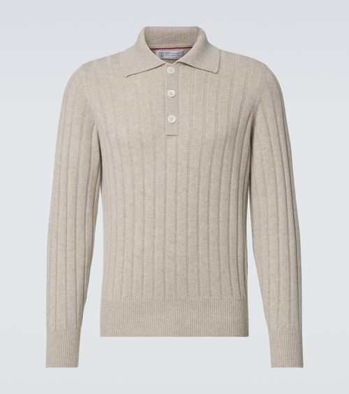 Cashmere polo sweater