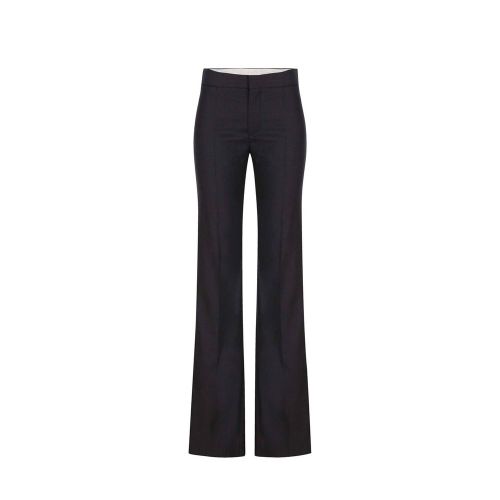 Wool-Cashmere Trousers — Gray