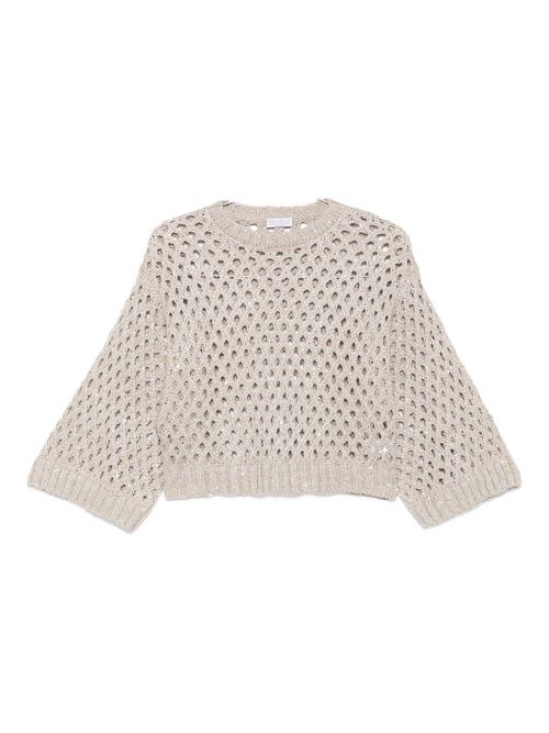 Open-knit jumper - Neutrals