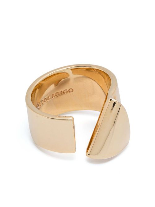 Pavé folded ring - Gold