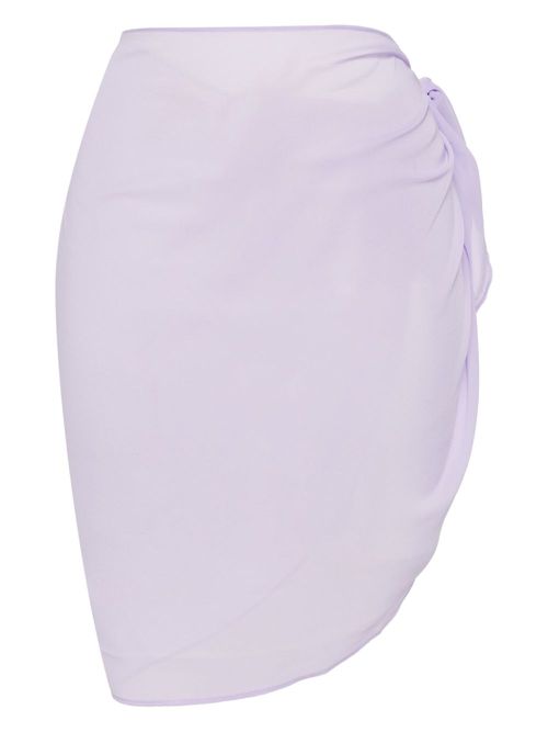 Georgette sheer beach cover-up - Purple