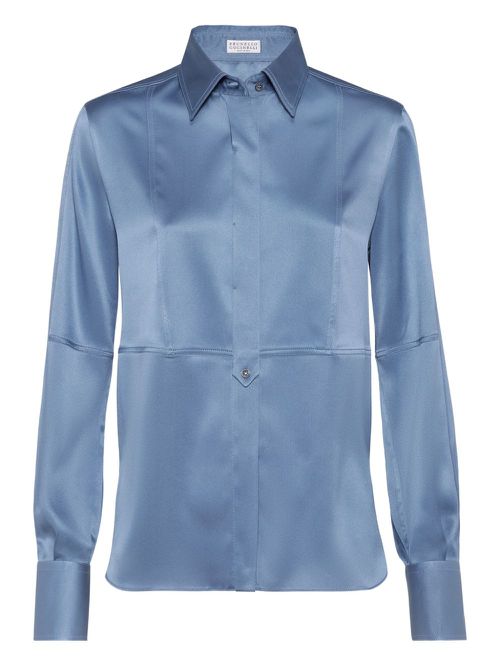 Brunello Cucinelli silk shirt - Blue