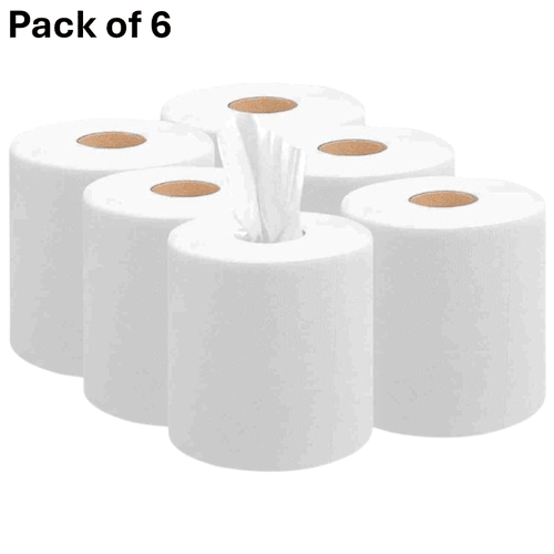 TEMU White Centrefeed Kitchen Rolls, 6/12/18/ White Paper Towels, 2 Ply Embossed Paper Towels, Strong & Absorbent Home & Kitchen Rolls, White