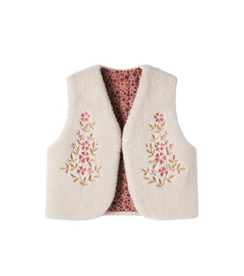 Victoria floral reversible cotton vest