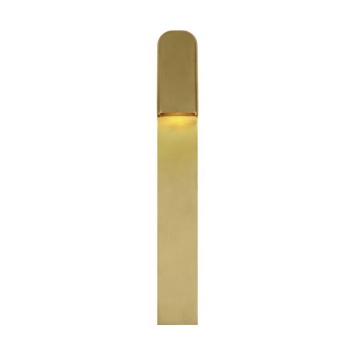 Hand-Rubbed Antique Brass LED Outdoor Wall Mount from the Froler Collection