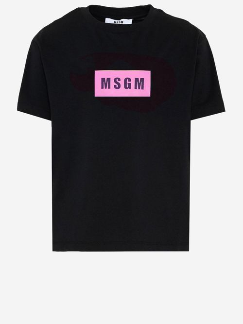 Logo-Print Cotton T-Shirt — Black