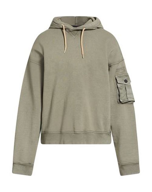 Man Sweatshirt Military green Size XL Cotton