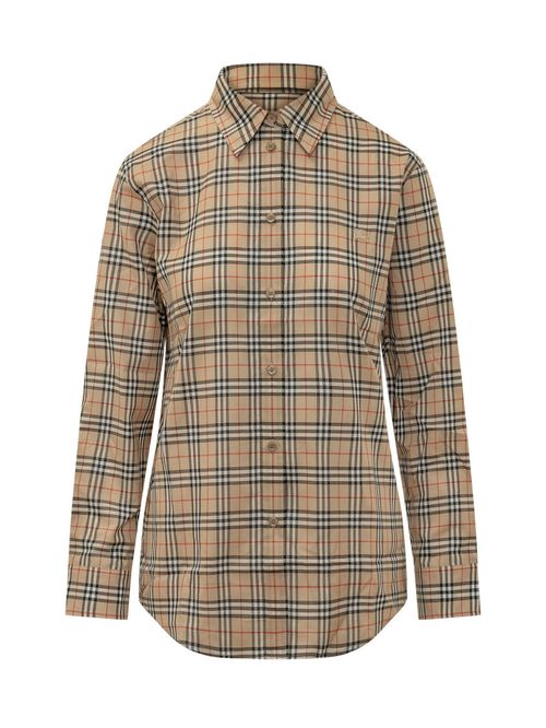 Beige Regular Checks Shirt