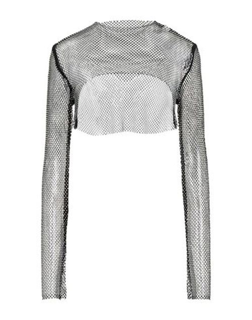 Woman Top Black Size ONESIZE Polyester, Metal