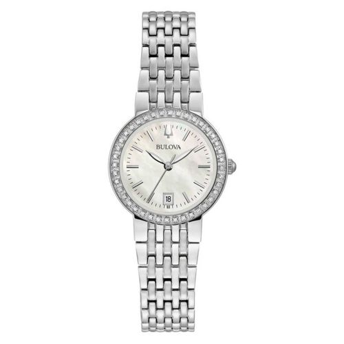 Quadra Quartz White Mother of Pearl Dial Ladies Watch 96R239