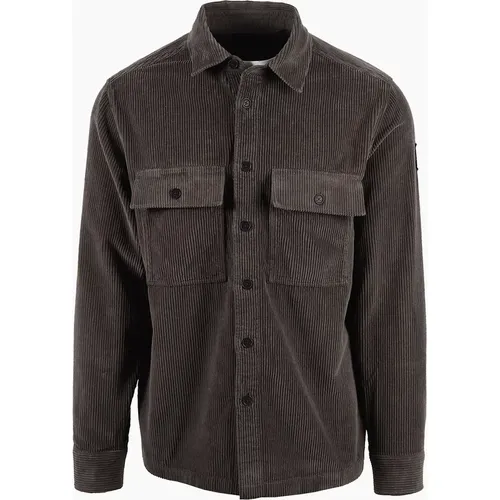 Men's BELSTAFF RAVINE CORDUROY SHIRT ARMY GREEN