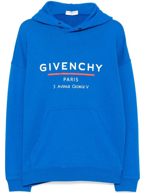 Logo-print hoodies - Blue