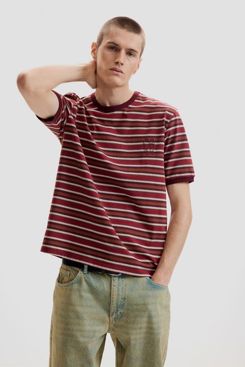 Striped knit T-shirt