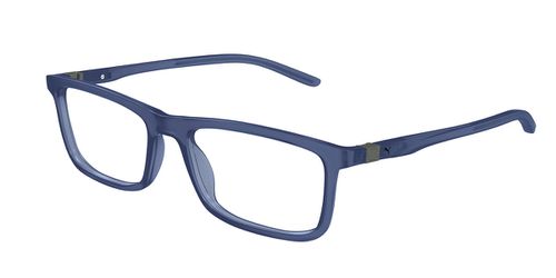 Puma PU0491O 004 Men's Eyeglasses Blue  56 - Blue Light Block Available