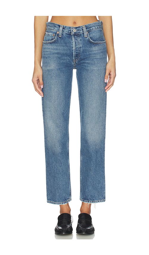 AGOLDE Romney Mid Rise Jeans in Bounty - Blue. 25 also , 26, 27, 28