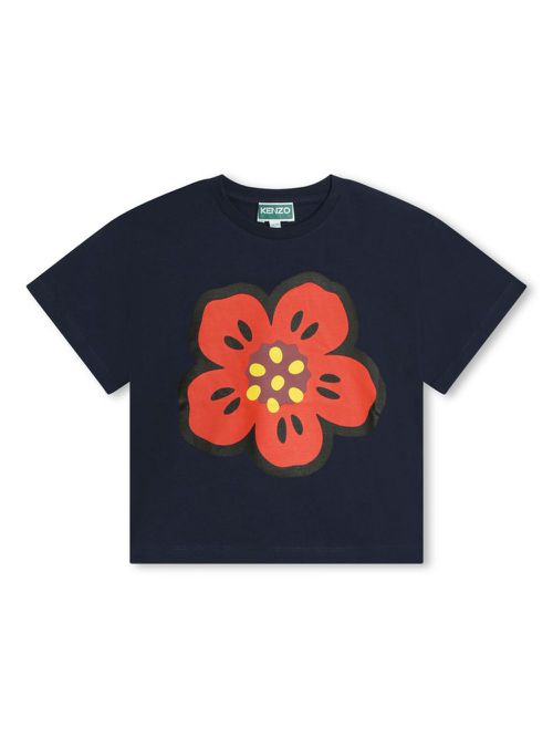 Logo-print cotton T-shirt - Blue