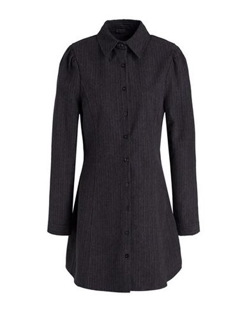 Pinstriped Flannel Shirt Dress Woman Mini dress Lead Size 4 Cotton