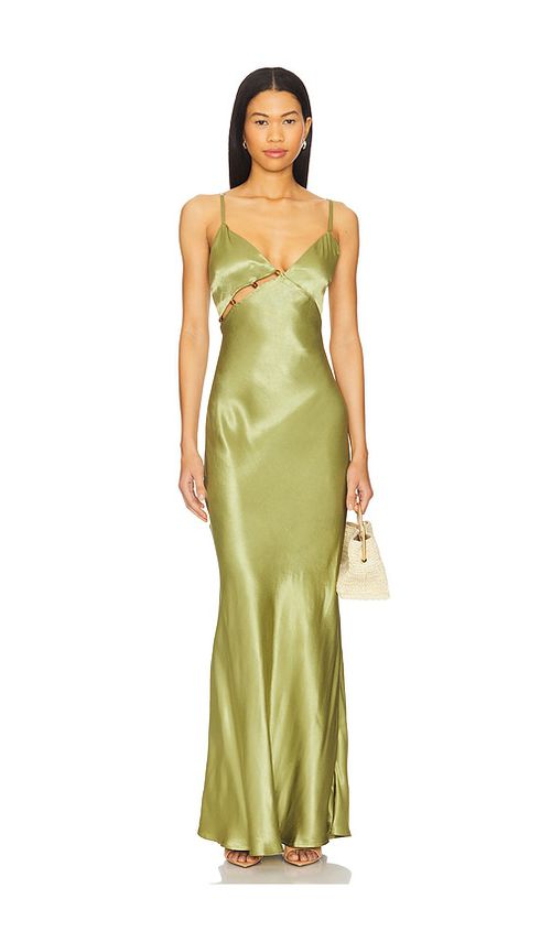 MINKPINK Olympia Bead Midi Dress in Green. -  XL also in