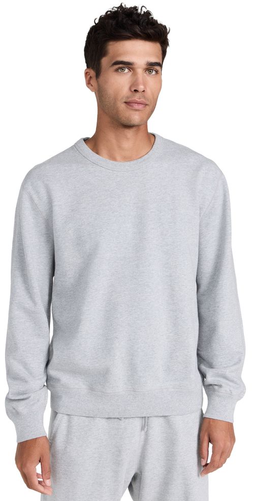 Midweight Terry Classic Crew Neck Sweatshirt Heather Grey