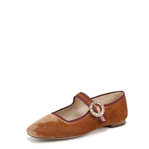 Sam Edelman Women's Michaela Glow Mary Jane Flat Parisian Plum