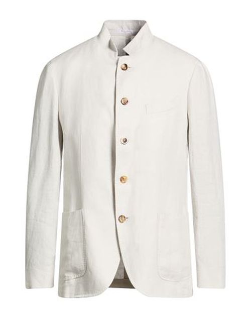 Man Blazer Light grey Size 46 Linen